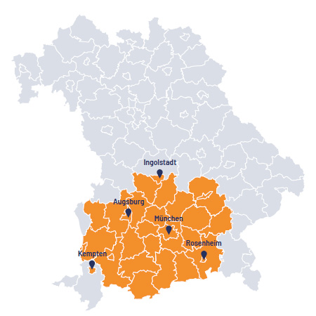 Derzeit bieten wir diese Leistung in den folgenden Gebieten an.